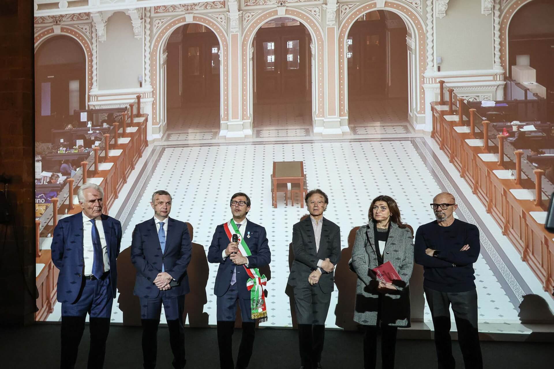 Eugenio Giani, Yaroslav Melnyk, Dari Nardella, Massimo Listri, Alessia Bettini, Sergio Risaliti


